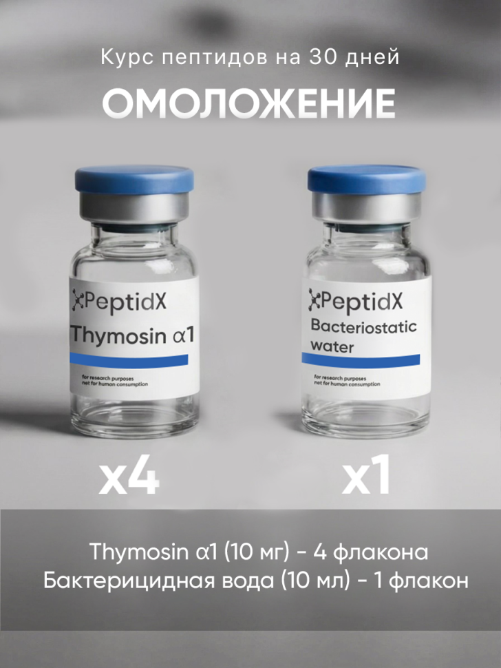 Пептидный курс для омоложения на 1 месяц (Thymosin α1)