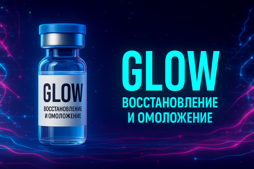 GLOW: BPC-157 + GHK-Cu + TB-500 — восстановление, омоложение и регенерация